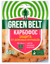 Карбофос 60гр. (защита от домашних муравьев и листогрызущих) малатион, пакет Грин Бэлт 01-019