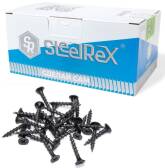 Саморез для ГКЛ крупная резьба, оксид 3,5х 41 ведро - 1 кг SteelRex