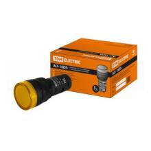 Лампа Tdm AD-16DS АС LED матрица жёлтая d16мм 230B 