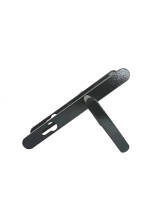 Ручка дверная Absolyute (Абсолют) на планке РФ1-85А/25 (85 мм) черный