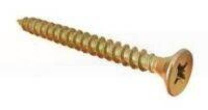 Саморез жёлтый универсальный потай Pz-2 5х35мм