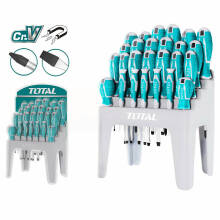 Набор шлицевых ,крестовых и лучевых отверток TOTAL THT250626, 38-150мм, 26шт, Cr-V