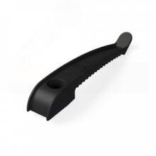 Держатель кабеля односторонний для прямого монтажа черный (20шт/240шт уп/кор)	