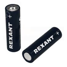 Батарейка алкалиновая AA/LR6 пальчиковая 1,5В блистер 2 шт. REXANT