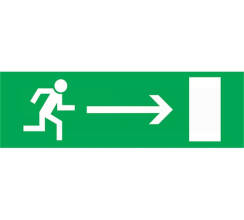 Наклейка эвакуационный знак 