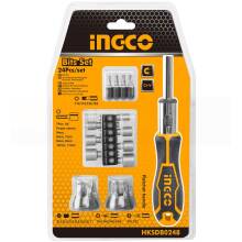 Набор инструментов Ingco Industrial HKSDB0248 16 бит 6,35х25мм, 7 головок 1/4