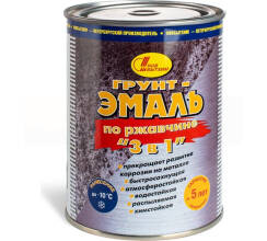 Грунт-эмаль по ржавчине Новбытхим RAL9006 серебристая 1л