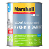 Краска латексная Marshall Кухня и ванна бесцветная BC 0,9л