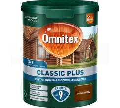 Пропитка для дерева Pinotex (Omnitex) Classic Plus 3 в 1 тиковое дерево 0,9л