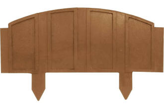 Ограждение садовое Заборчик 495х280х15 (Шоколад)