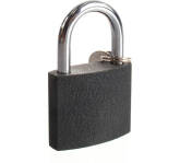 Замок навесной железный 50х40мм стальная дужка 7мм