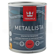 Краска по металлу Tikkurila Metallista База С бесцветная 0,9л