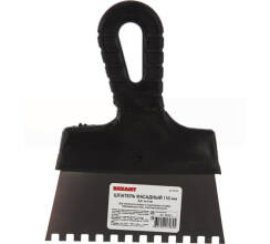 Шпатель фасадный REXANT 150 мм зуб 6х6 нержавеющая сталь, пластмассовая ручка