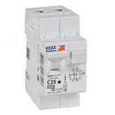 Выключатель автоматический дифференциального тока АВДТ с защитой от сверхтоков 2П 25А 30мА AC 4,5кА 