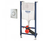Инсталляция Grohe Solido + кнопка Sail хром, круглая