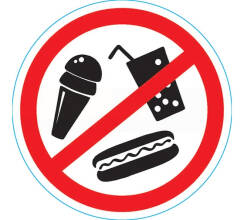 Наклейка запрещающий знак 