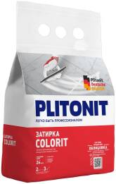 Затирка Plitonit Colorit, серая, 2 кг