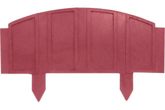 Ограждение садовое Заборчик 495х280х15 (Вишня)