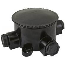 Коробка Tdm КЭМ 2-660-4 электромонтажная 4-х рожковая чёрная d95мм IP65