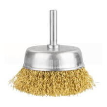 Корщетка-насадка со штифтом латунированная 75 мм TOTAL