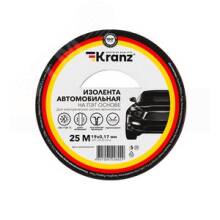 Изолента автомобильная KRANZ полиэстер, 0.17х19 мм, 25 м
