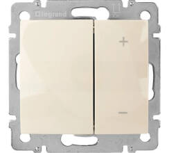 Светорегулятор нажимной 40-400W для л/н, универсальный, многофункцион крем Leg774162  Legrand Valena