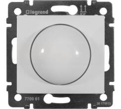 Светорегулятор поворотный белый 40-400W для ламп накаливания Leg770061 Legrand Valen