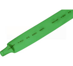 Трубка термоусаживаемая Rexant зелёная 15,0 / 7,5мм