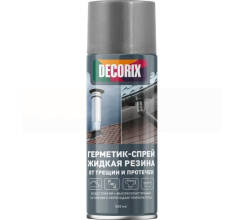 Герметик-спрей жидкая резина от трещин и протечек высокоэластичный 520мл Decorix (черный)