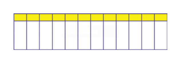 Маркировочная таблица на 12 модулей TDM