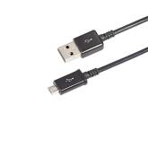 Кабель Rexant micro USB длинный штекер черный 1м
