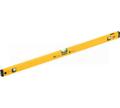 Уровень алюминиевый, магнит, фрезерованный, 3 глазка (1 зеркал.) 0,5 мм/м, 1000 мм Denzel