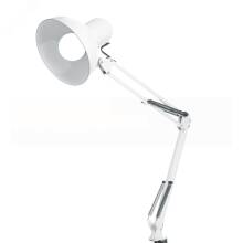 Светильник настольный 60w Е27 на струбцине белый