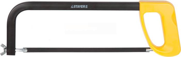 Ножовка по металлу STAYER MS100-MAX-Force, метал рамка и пластм ручка, натяж 60 кг, 300 мм