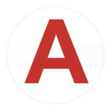 Самоклеящаяся этикетка ЭРА INFO-LLP-129 50х50мм А для маркировки аварийных светильников