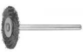 Щетка ЗУБР радиальная, нержавеющая сталь, на шпильке, d 20x 3,2мм, L 42мм, 1шт