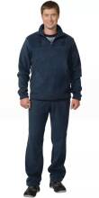 Костюм флисовый 260г/кв.м куртка, брюки темно-синий р.104-108/170-176