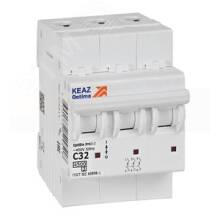 Выключатель автоматический трехполюсный 32А C 4,5кА AC OptiDin BM63-3C32-4,5-УХЛ3
