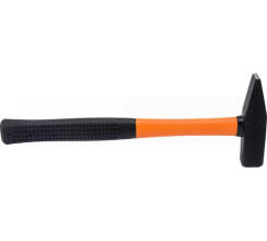 Молоток слесарный Шабашка, фиберглассовая обрезиненная ручка, 400 г