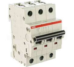 Автоматический выключатель ABB S203 3-полюсный С 6А 6kA 