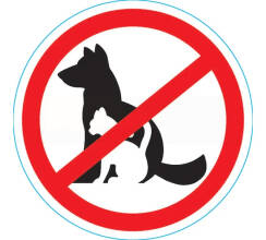 Наклейка запрещающий знак 