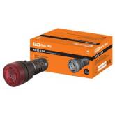 Сигнализатор звуковой Tdm AD22-22M/r31 красный d22мм AC (LED) индикация 220В 