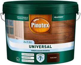 Пропитка защитная для дерева Pinotex Universal 2 в 1 палисандр 9 л