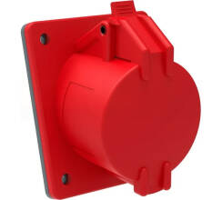 Розетка Iek Magnum ССИ-414 силовая красная 3Р+PЕ 380В 16А IP44