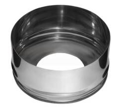 Заглушка с отверстием Ferrum (430/0,5 мм) Ф115х200 внутренняя