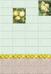 Панель ПВХ Век яблоневый сад вставка верхняя красная 9х250х2700мм 10шт