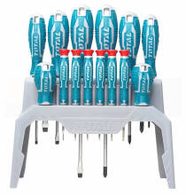 Набор шлицевых ,крестовых и прецизионных отверток TOTAL THT250614, 38-150мм, 14шт, Cr-V