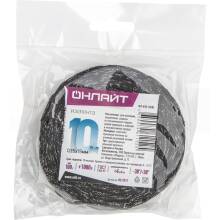 Изолента ОНЛАЙТ 61 152 OIT-H15-10/BL ХБ черная 100г 0,35х15мм 10м