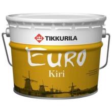 Лак паркетный Tikkurila Euro Kiri бесцветный глянцевый 9л