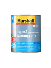 Краска латексная для стен и потолков Marshall Export-2 глубокоматовая BW 0,9л